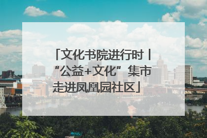 文化书院进行时丨“公益+文化”集市走进凤凰园社区
