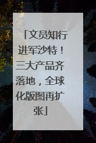 文员知行进军沙特！三大产品齐落地，全球化版图再扩张