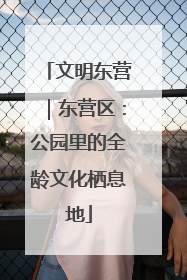 文明东营｜东营区：公园里的全龄文化栖息地