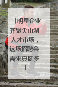 明星企业齐聚尖山湖人才市场，这场招聘会需求真挺多