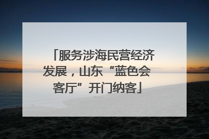 服务涉海民营经济发展，山东“蓝色会客厅”开门纳客