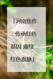 河南焦作：传承红色基因 赓续红色血脉