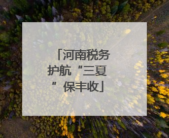 河南税务护航“三夏”保丰收