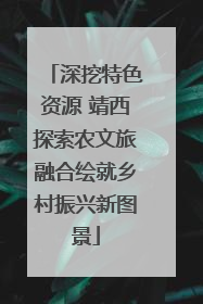 深挖特色资源 靖西探索农文旅融合绘就乡村振兴新图景