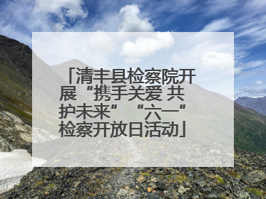 清丰县检察院开展“携手关爱 共护未来”“六一”检察开放日活动