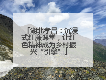 湖北孝昌：沉浸式红廉课堂，让红色精神成为乡村振兴“引擎”