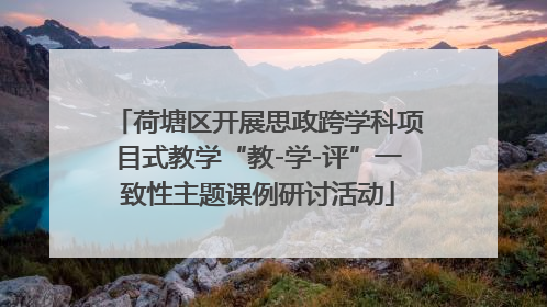 荷塘区开展思政跨学科项目式教学“教-学-评”一致性主题课例研讨活动