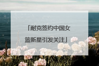 耐克签约中国女篮新星引发关注