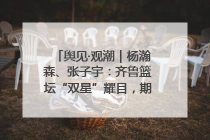 舆见·观潮｜杨瀚森、张子宇：齐鲁篮坛“双星”耀目，期许与挑战并存