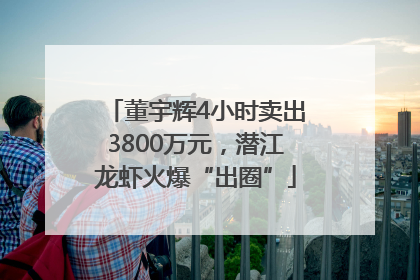 董宇辉4小时卖出3800万元，潜江龙虾火爆“出圈”