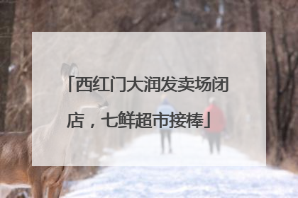 西红门大润发卖场闭店，七鲜超市接棒