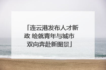 连云港发布人才新政 绘就青年与城市双向奔赴新图景