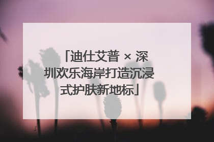迪仕艾普 × 深圳欢乐海岸打造沉浸式护肤新地标
