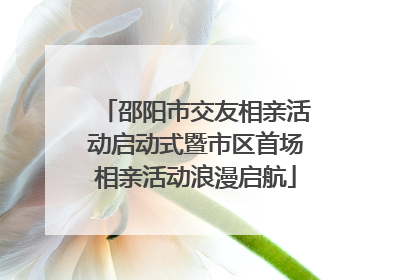 邵阳市交友相亲活动启动式暨市区首场相亲活动浪漫启航