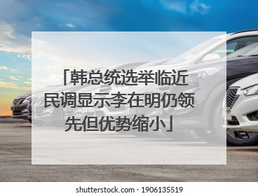 韩总统选举临近 民调显示李在明仍领先但优势缩小