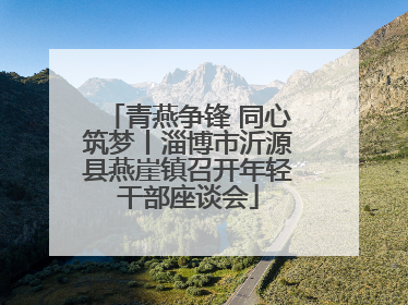 青燕争锋 同心筑梦丨淄博市沂源县燕崖镇召开年轻干部座谈会