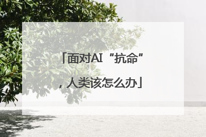 面对AI“抗命”，人类该怎么办