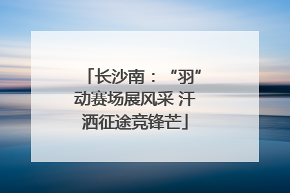 长沙南：“羽”动赛场展风采 汗洒征途竞锋芒