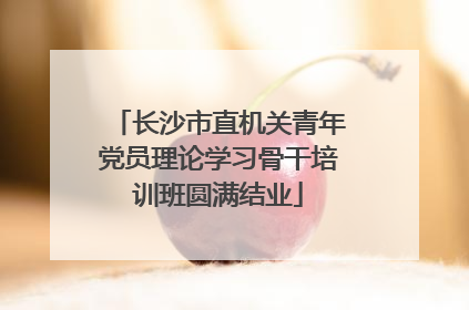 长沙市直机关青年党员理论学习骨干培训班圆满结业