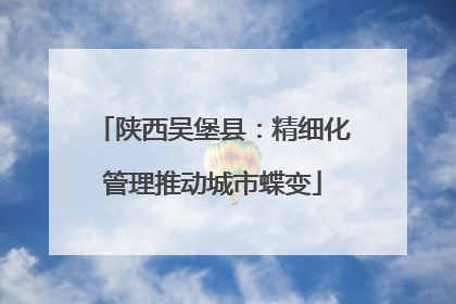 陕西吴堡县：精细化管理推动城市蝶变
