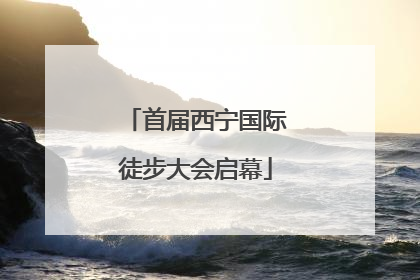 首届西宁国际徒步大会启幕