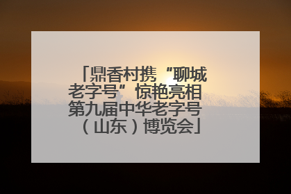 鼎香村携“聊城老字号”惊艳亮相第九届中华老字号（山东）博览会