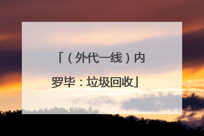 （外代一线）内罗毕：垃圾回收