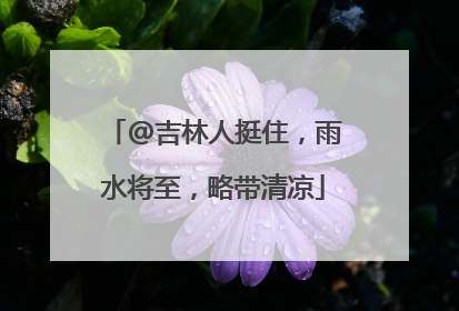 @吉林人挺住，雨水将至，略带清凉