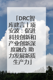 DRC智库建言丨项安波：促进科技创新和产业创新深度融合 助力发展新质生产力