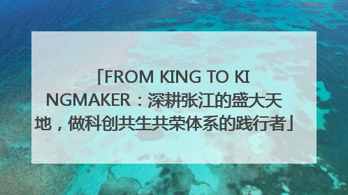 FROM KING TO KINGMAKER：深耕张江的盛大天地，做科创共生共荣体系的践行者